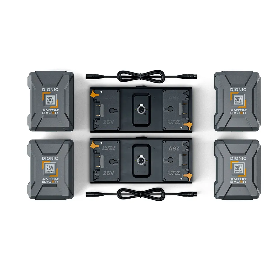 litepanels-4x-26v-240wh-akku-set-gold-mount-plus-dual-array image 1