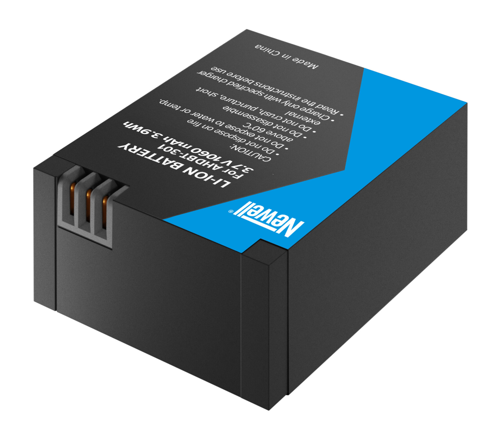 newell-ahdbt-301-akku-f-r-gopro-1060mah-ersatzakku image 2