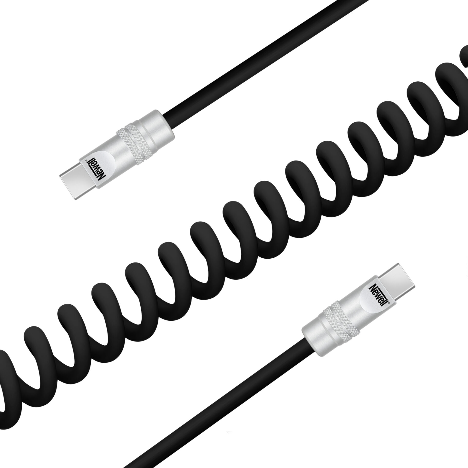 newell-usb-c-spiralkabel-100w-1-5m-silikon-schwarz image 2