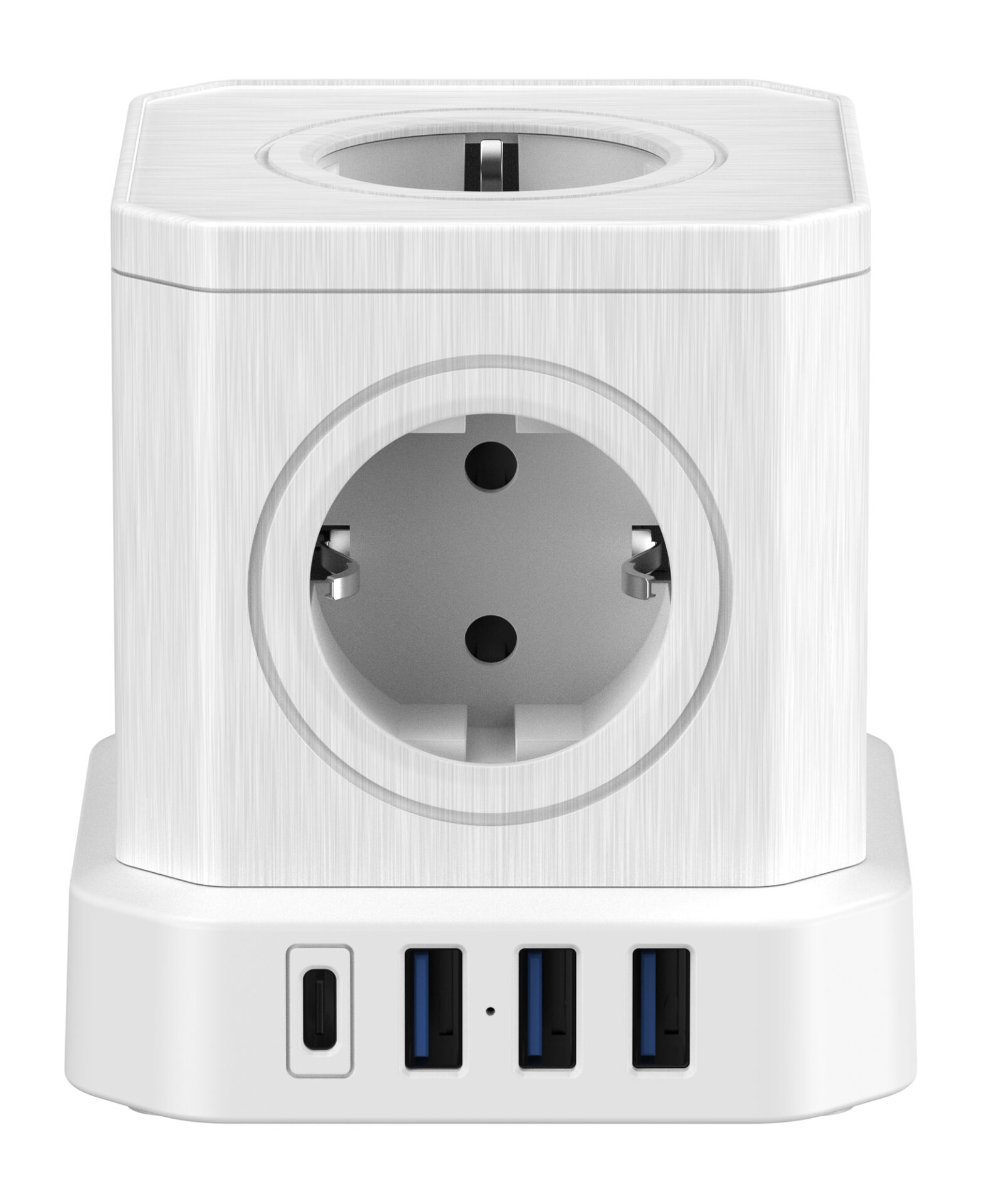 newell-gan-power-cube-9in1-steckdose-wei-usb-c-usb-a image 3
