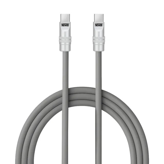 newell-usb-c-auf-usb-c-kabel-100-w-2-m-silikon-grau image 1