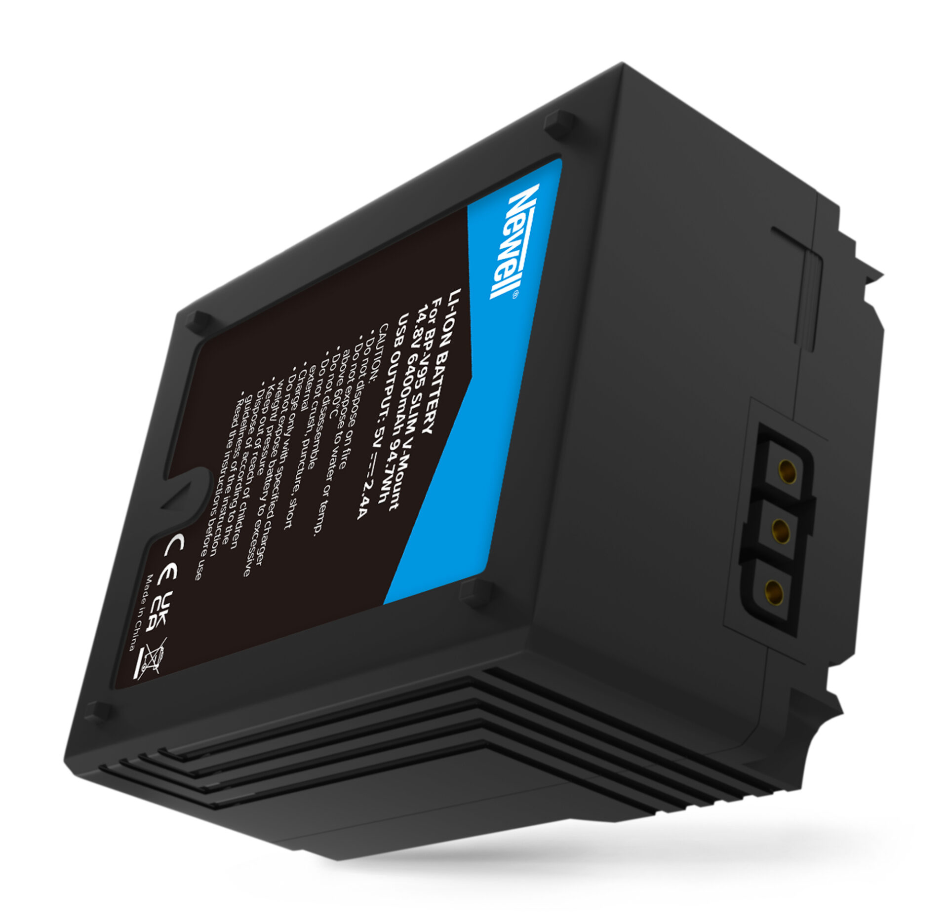 newell-bp-v95-slim-v-mount-akku-6400-mah-d-tap-usb-a image 1