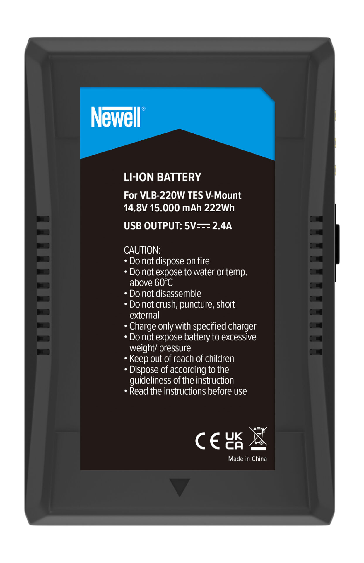 newell-vlb-220w-tesla-v-mount-akku-15000mah-d-tap-usb image 3